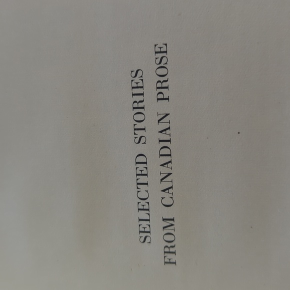 2/$12 Book 1929 Selected Stories from Canadian Prose - Picture 6 of 6
